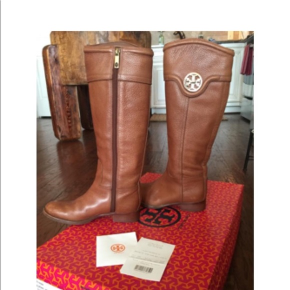 SOLD - Tory Burch Selma Riding Boots - Size 5.5M - Picture 1 of 7
